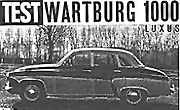 TEST Wartburg 1000 Luxus (mot 9/1964)